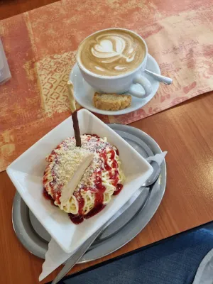Eiscafe im alten Bahnhof