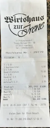 Bild von Wirtshaus "Zur Irene"