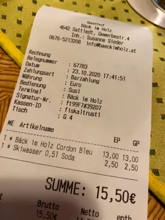 Bild von Bäck im Holz