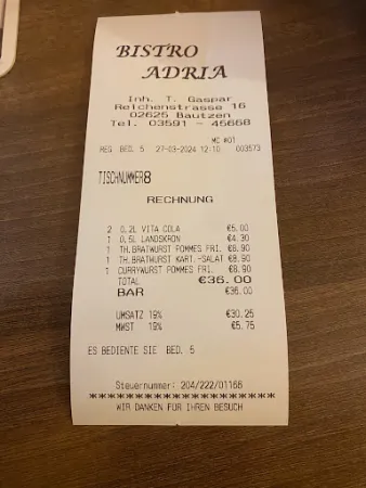 Bild von Bistro Adria