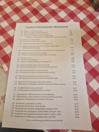 Bild von Gasthof Hühnerkirche