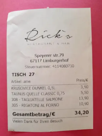 Bild von Rick's Restaurant & Bar