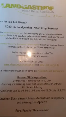 Bild von Landgasthof Alter Krug Ruensiek - Feier- und Eventlocation