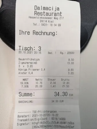 Bild von Restaurant Dalmacija