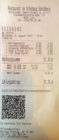Bild von Restaurant im Volkshaus Ebelsberg
