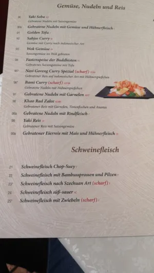 Asia Restaurant Glück