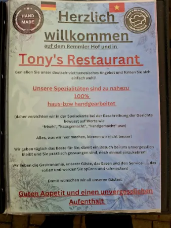 Bild von Tony's Restaurant im Remmler Hof deutsche und vietnamesische Küche in Brome Restaurant mit Biergarten