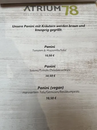 Bild von Atrium78 Bistro & Lounge