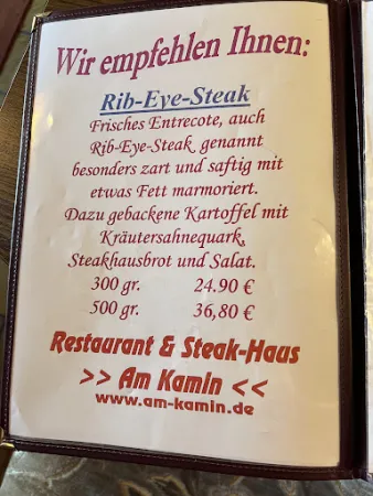 Bild von Restaurant und Steak-Haus "Am Kamin"
