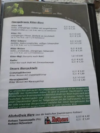 Bild von Schwetzinger Brauhaus zum Ritter