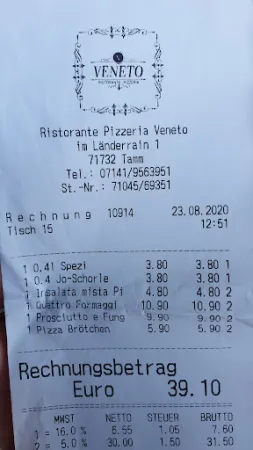 Bild von Ristorante Pizzeria VENETO