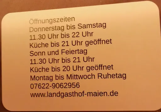 Bild von Landgasthof Maien Wieslet