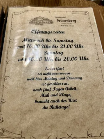 Bild von Gasthaus Grünenberg