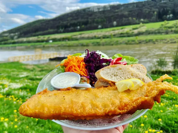 Bild von Fischbude an der Mosel