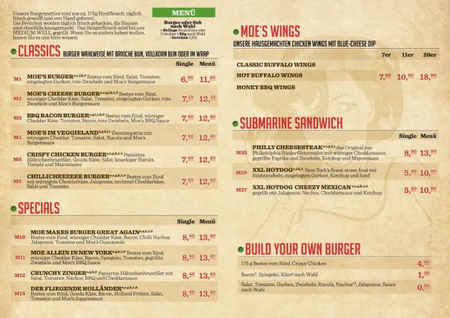 Bild von Moe's Burger Wunstorf