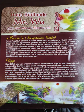 Bild von Mr. Wu Chinesisch und Mongolisches Restaurant & Hotel Mit Kegelbahn