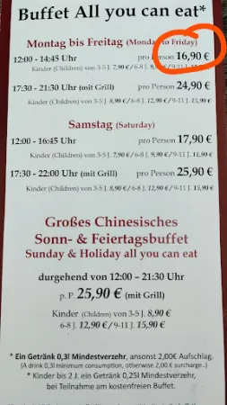 Bild von China Restaurant Baiwi-Buffet