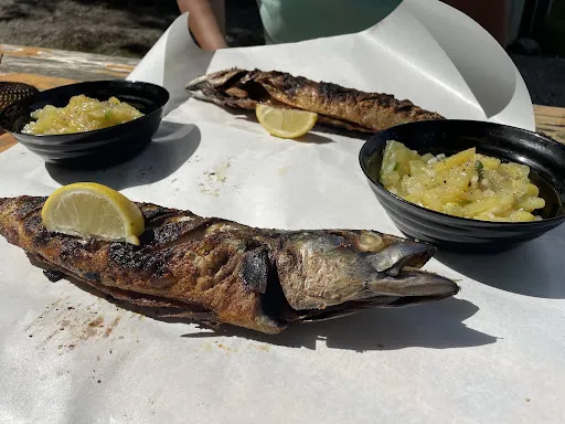 Steckerlfisch in Abersee