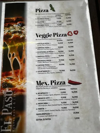 Bild von EL PASO Pizzeria, Restaurant & Cafe