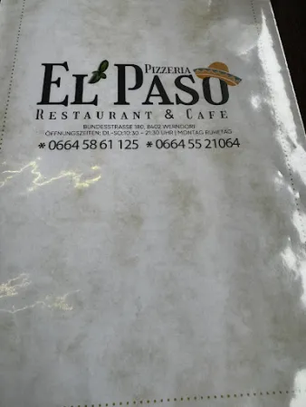 Bild von EL PASO Pizzeria, Restaurant & Cafe
