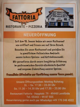Bild von Ristorante Pizzeria Fattoria Lemförde