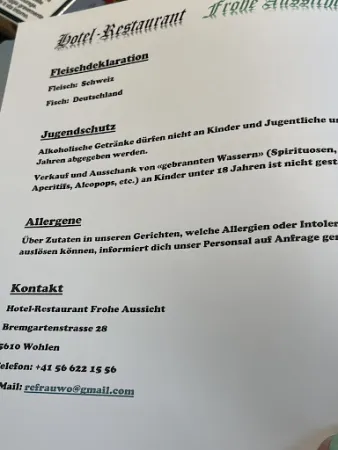 Bild von Restaurant Hotel Frohe Aussicht