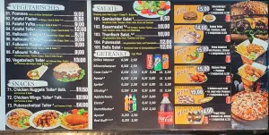 Speisekarte