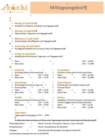 Bild von Snäcki Café/Restaurant