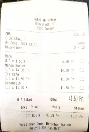Bild von Hirschen Sursee Bar
