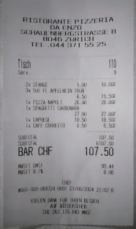 Bild von Ristorante Pizzeria Da Enzo