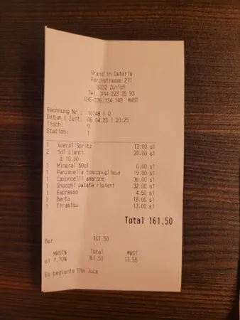 Bild von Grand'in Osteria