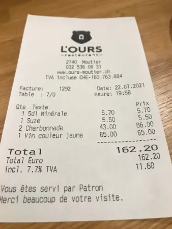 Bild von Restaurant de l'Ours