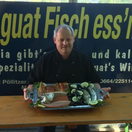 Bild von Lungauer Fischkönig Johannes Pöllitzer