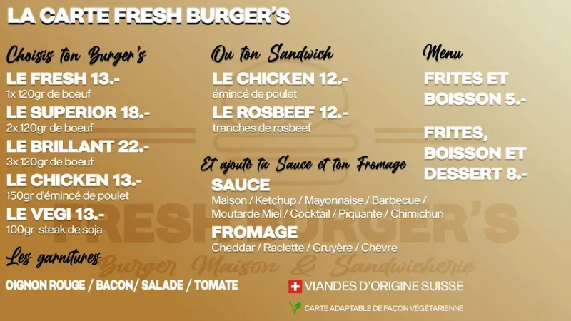 Bild von Fresh Burger’s La Neuveville