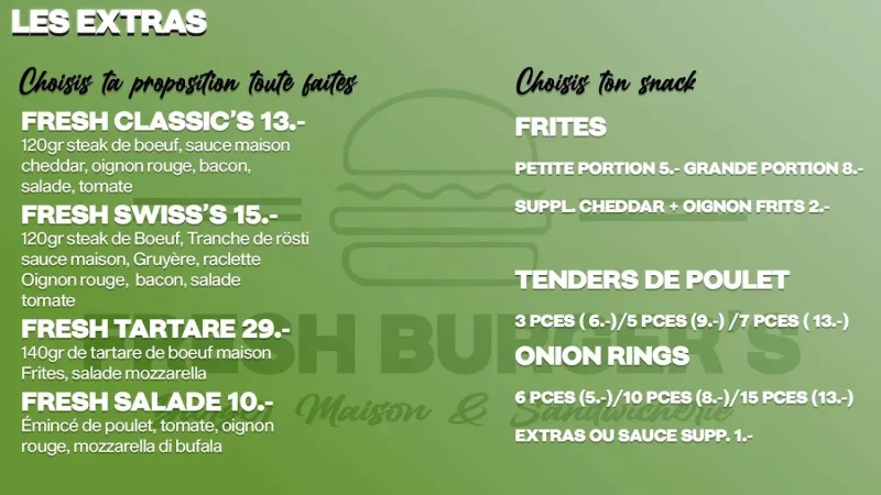 Bild von Fresh Burger’s La Neuveville