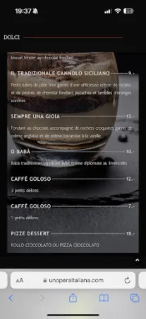 Bild von un'Opera italiana - Restaurant & Pizzeria