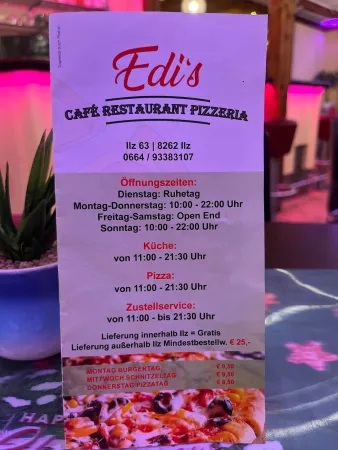 Bild von Edi‘s Café - Restaurant - Pizzeria