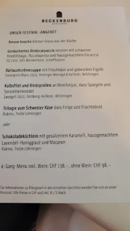 Bild von Beckenburg das Restaurant